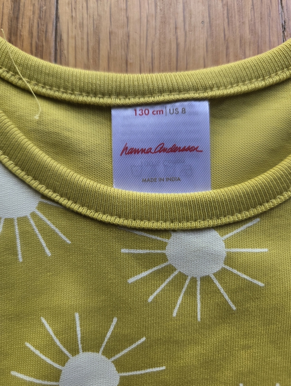 Hanna Andersson Yellow Sun Print Tank Dress Size 8 - Picture 2 of 4